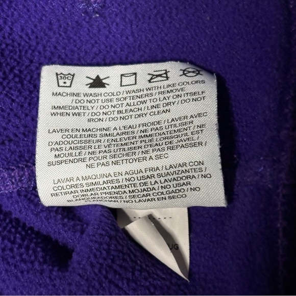 Nike Therma-Fit Purple and Gray Colorblock Sweater with Swoosh - Picture 8 of 8